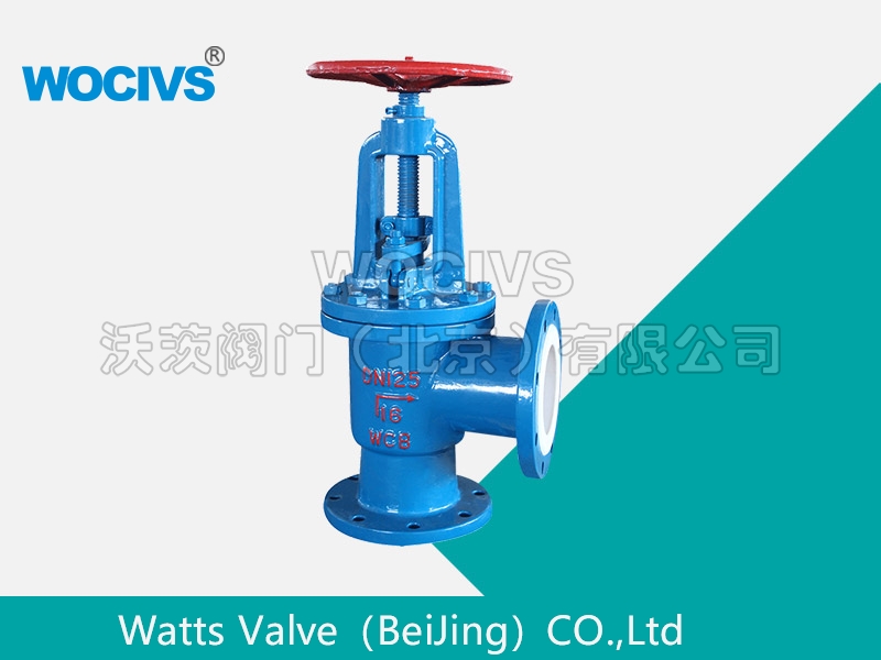 衬氟角式截止阀