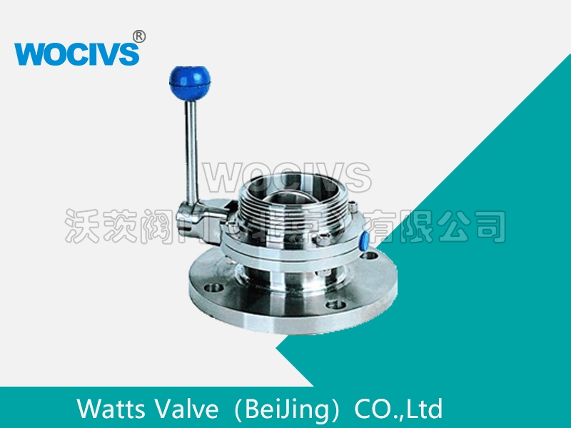 单法兰单螺纹蝶阀