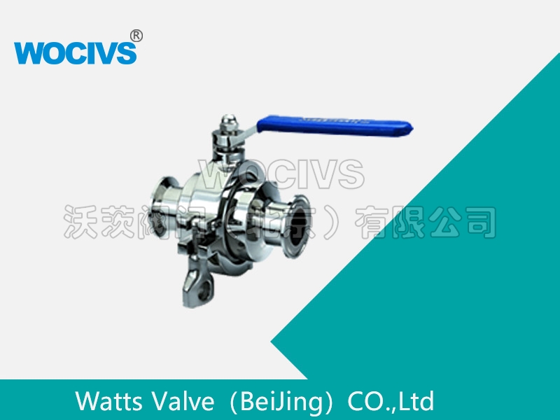 卡箍式无滞留球阀